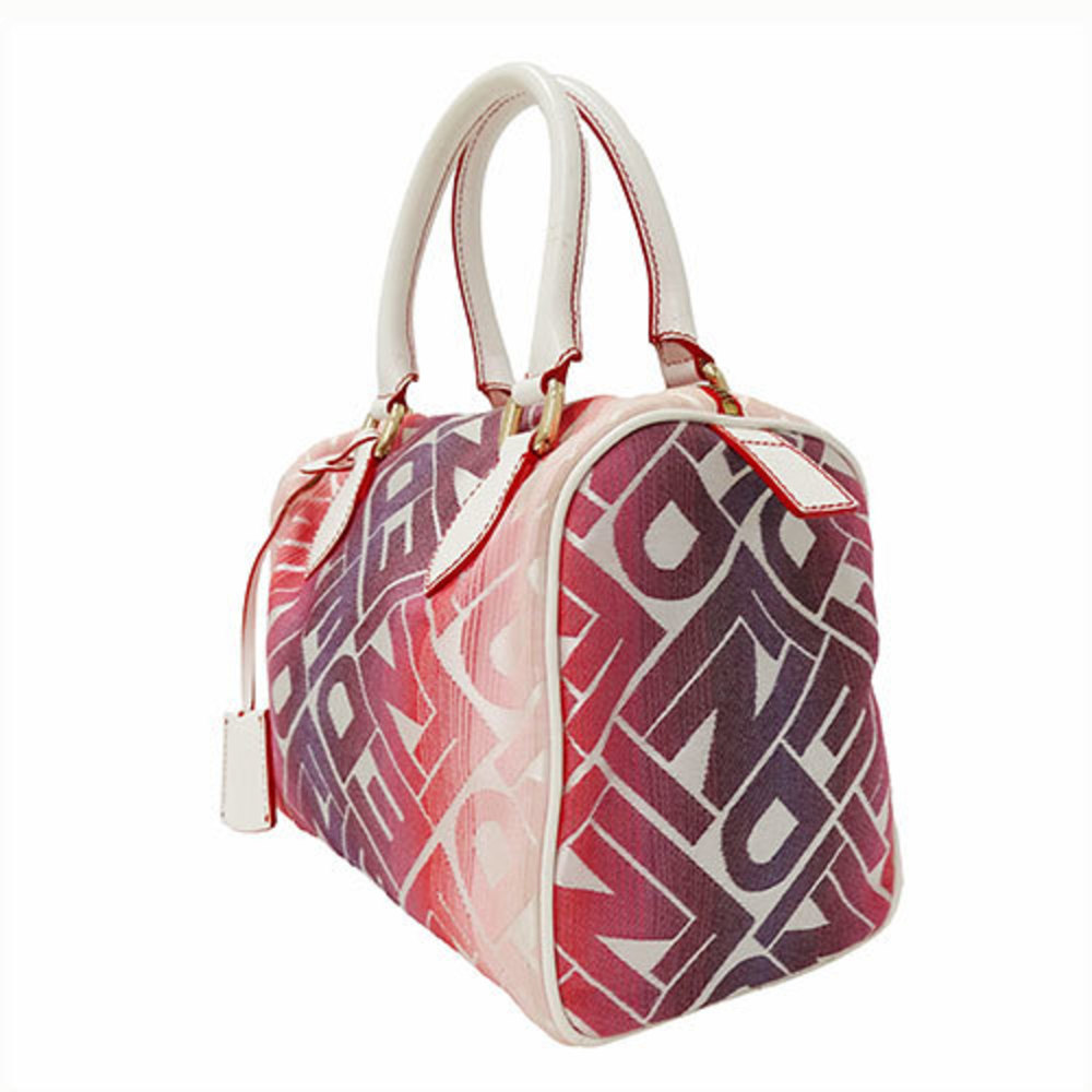 FENDI Canvas Red White 8BL068 Boston Bag - Picture 5 of 16